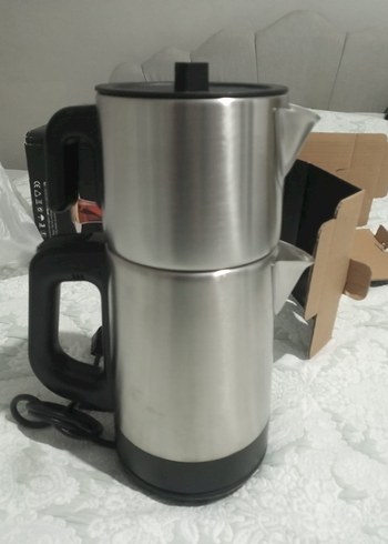 Beyaz ve gri elektrikli su ısıtıcısı - Görsel 7