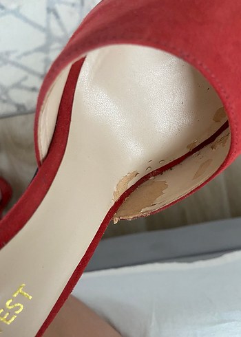 Nine West Süet Topuklu Ayakkabı - Görsel 4