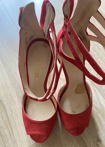 Nine West Süet Topuklu Ayakkabı - Görsel 6
