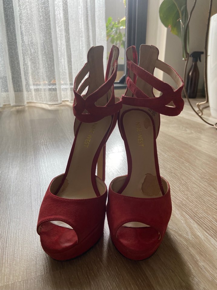 Nine West Süet Topuklu Ayakkabı - Görsel 5