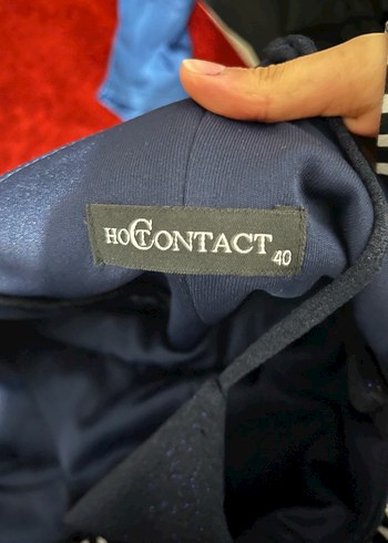 V Yaka Drapeli lacivert  Midi Elbise - Görsel 2