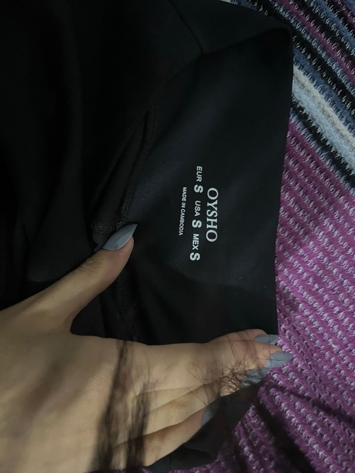 Kadın Mor Spor Tayt Elastik Bel - Görsel 3