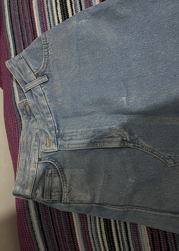 Uzun Mavi Denim Etek - Görsel 3