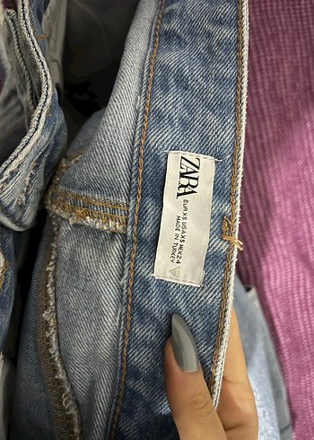 Uzun Mavi Denim Etek - Görsel 5