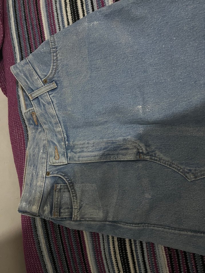 Uzun Mavi Denim Etek - Görsel 3