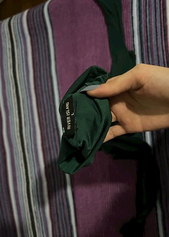 Yeşil Kadın Uzun Kollu Boğazlı Bluz - Görsel 2