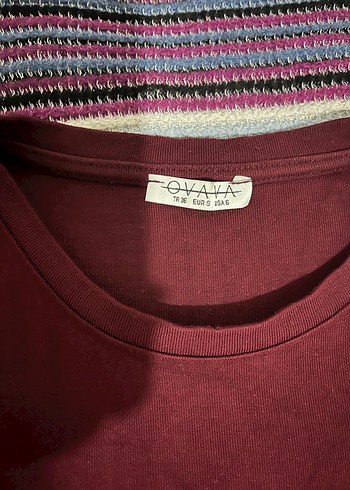 Bordo Kadın Triko Kolsuz Süveter - Görsel 2