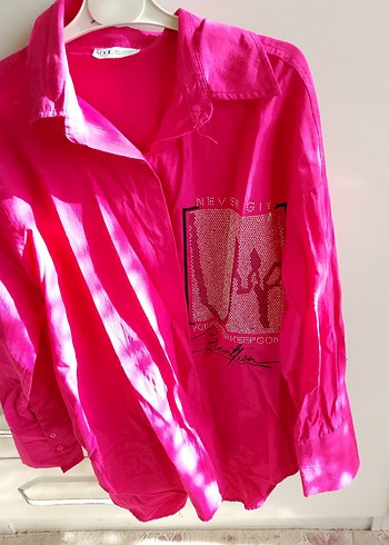 Pullu Kapüşonlu Pembe Kız Tişörtü - Görsel 6