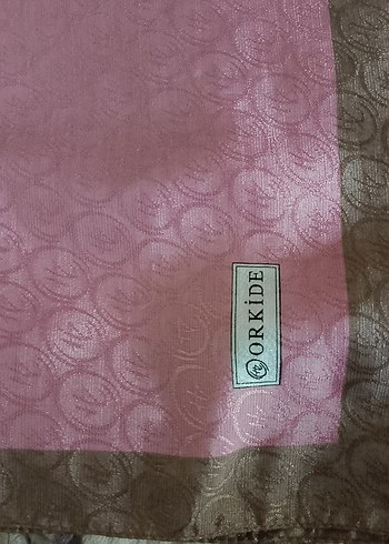 Pembe şal orkide jakar kumaş - Görsel 5