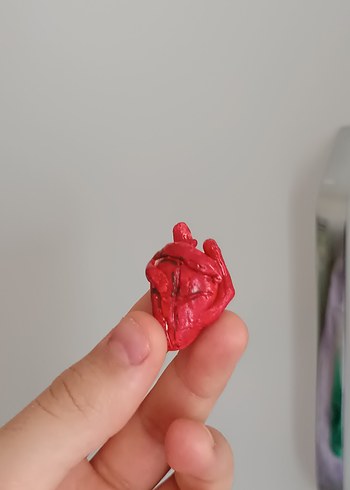 Kırmızı Minyatür Aksiyon kalp Figürü