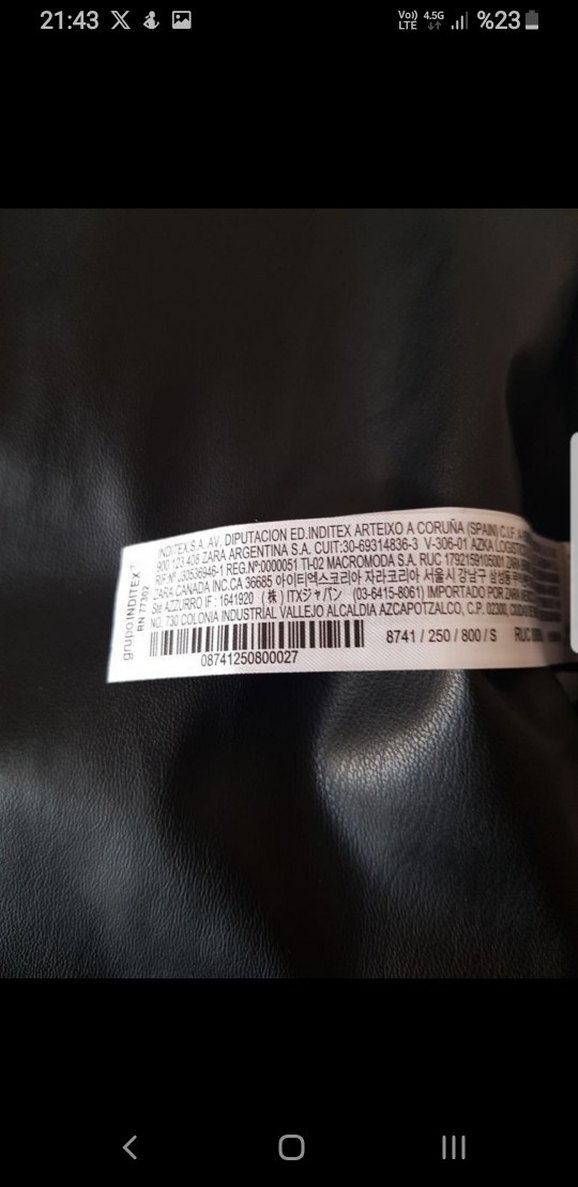 Zara Siyah Deri Mini Şort - Görsel 3