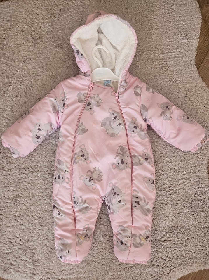 BABY KOALA BASKILI KOZMONOT TULUM PEMBE | BEDEN: 9-12 AY - Görsel 2