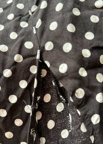 Puantiyeli Siyah Uzun etek - Görsel 2