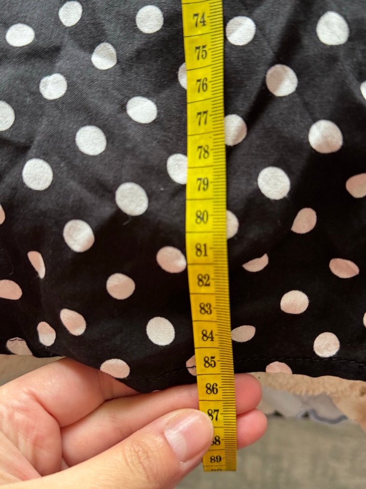 Puantiyeli Siyah Uzun etek - Görsel 3