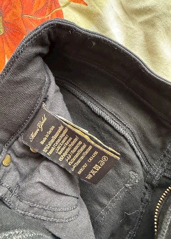 Mavi serenay shape gold kot pantolon - Görsel 4