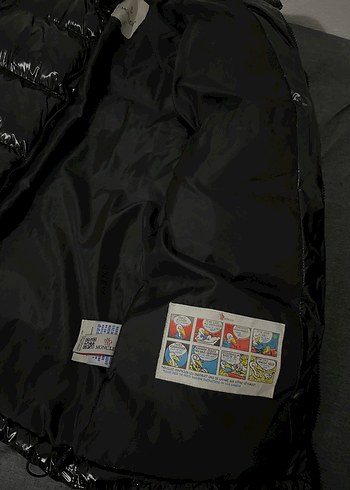 Replika moncler şişme parlak mont yırtıksız kapüşonlu - Görsel 4