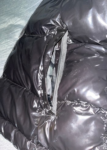 Replika moncler şişme parlak mont yırtıksız kapüşonlu - Görsel 5