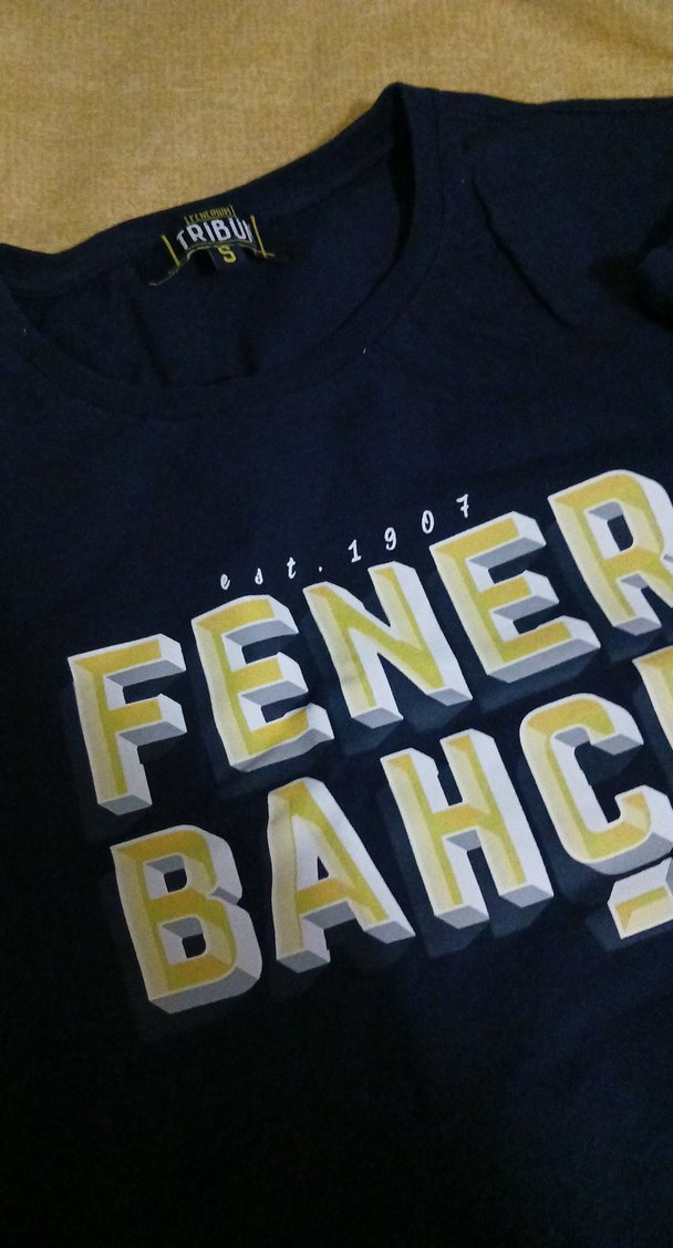 Fenerbahçe Baskılı Erkek Lacivert Tişört Orjinal - Görsel 3
