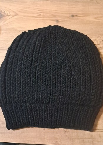 Siyah Örgü Kadın Bere - Görsel 2