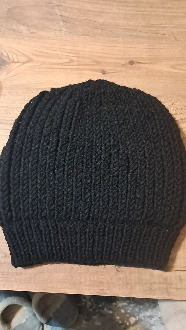 Siyah Örgü Kadın Bere - Görsel 2