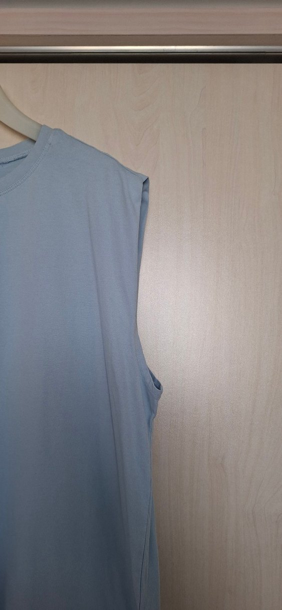 MaviPenye Salaş Kolsuz Midi Elbise - Görsel 2