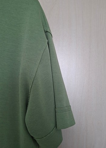 Yeşil Penye Kadın Midi Elbise - Görsel 2