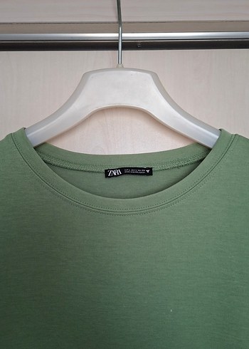 Yeşil Penye Kadın Midi Elbise - Görsel 4