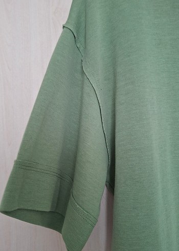 Yeşil Penye Kadın Midi Elbise - Görsel 3