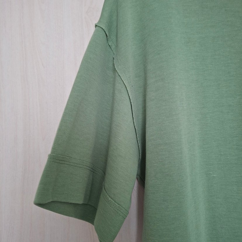 Yeşil Penye Kadın Midi Elbise - Görsel 3