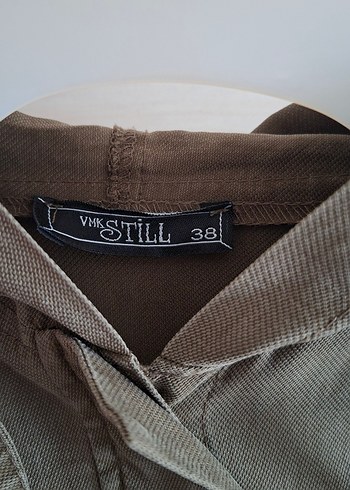 Düğmeli Reglan Kol Kapüşonlu Trençkot - Görsel 6