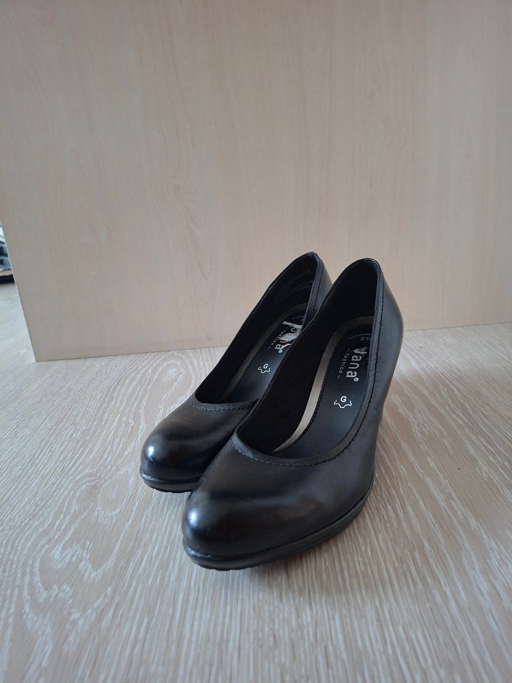 Jana Siyah Klasik Topuklu Kadın Ayakkabı - Görsel 2