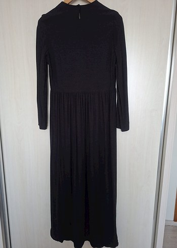 Uzun Kollu Siyah Kadın Elbise - Görsel 7