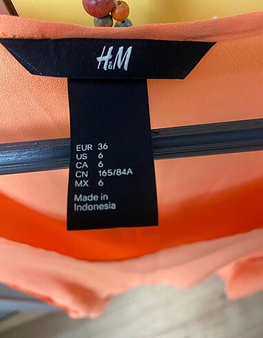 s Beden turuncu Renk H&M Bluz