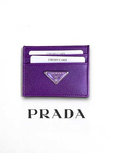 Prada Prada Big Logo Deri Cüzdan Kartlık 10 Renk Seçeneği Mevcut