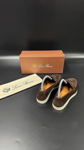 39 Beden Loro Piana Casual Model Kadın Süet Kahve Ayakkabı