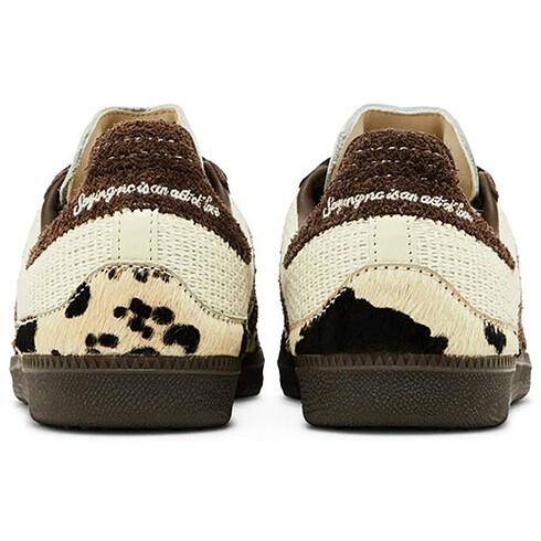 37 Beden kahverengi Renk Adidas Samba OG X Notitle Cow Print Milk Sneakers