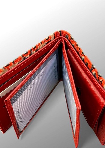 Burberry İthal Deri Renkli Baskılı Erkek Cüzdanı - Görsel 8