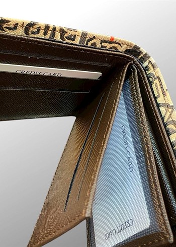 Burberry İthal Deri Renkli Baskılı Erkek Cüzdanı - Görsel 5