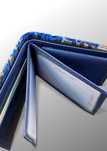 Burberry İthal Deri Renkli Baskılı Erkek Cüzdanı - Görsel 14