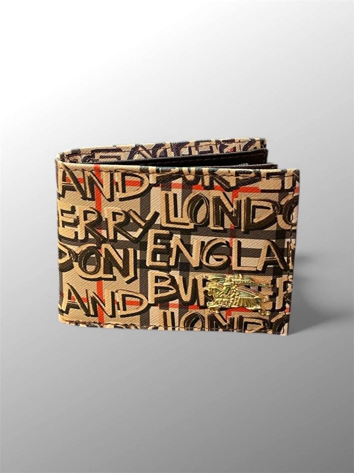 Burberry İthal Deri Renkli Baskılı Erkek Cüzdanı - Görsel 2