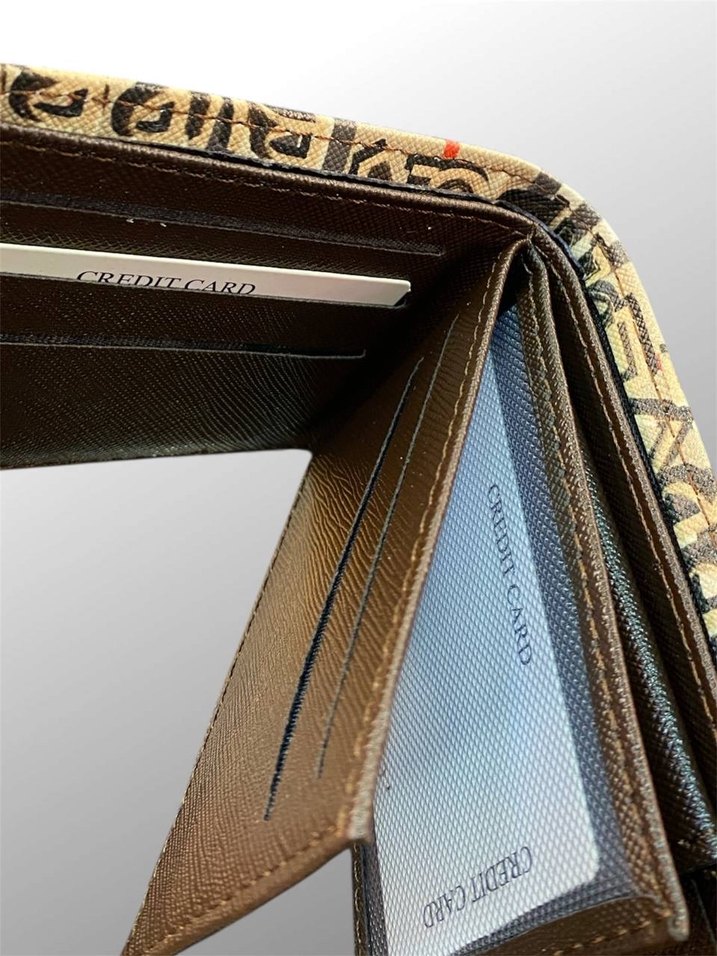Burberry İthal Deri Renkli Baskılı Erkek Cüzdanı - Görsel 5