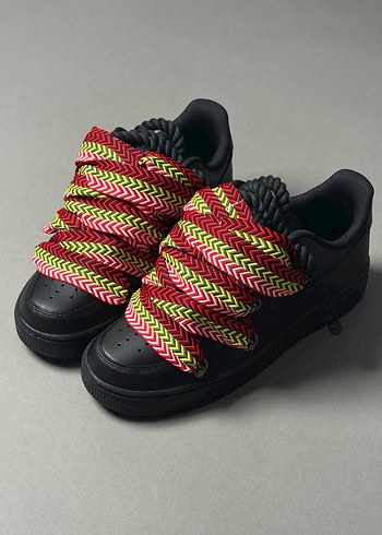 Nike Air Force 1 X Lanvin Black Sneakers - Görsel 2