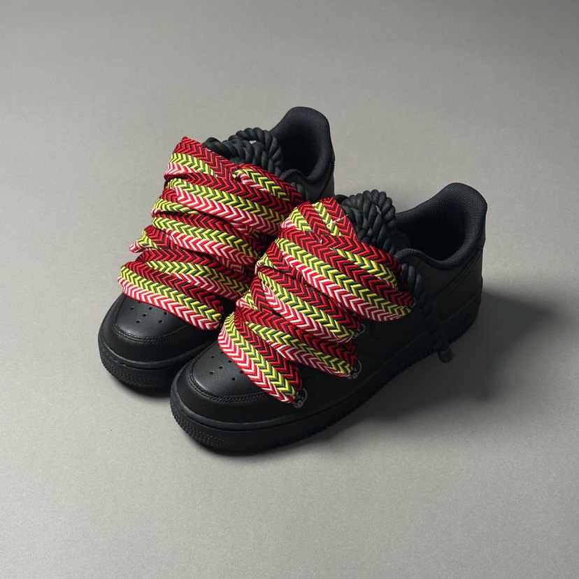 Nike Air Force 1 X Lanvin Black Sneakers - Görsel 2