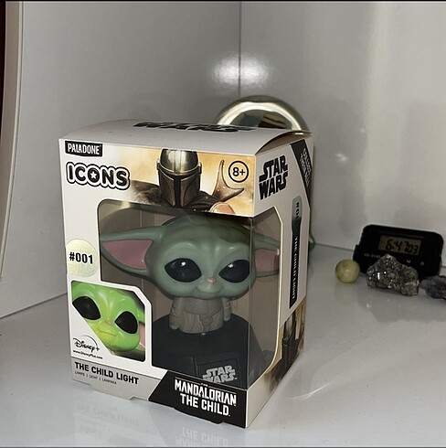 Beden yeşil Renk Mandalorian the child figürlü mini lamba