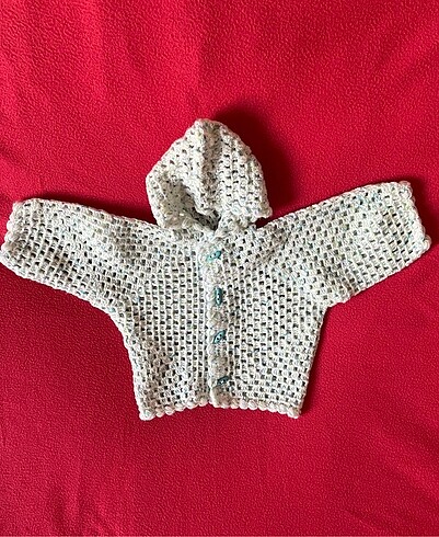 Standart Beden Beden mavi Renk Haute Couture Mealy Bebek Hırkası - Sonbahar/Kış/İlkbahar Koleks