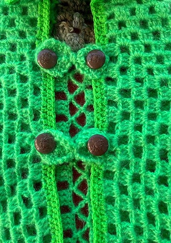 Standart Beden Beden Haute Couture Babysir Jungle Cardigan