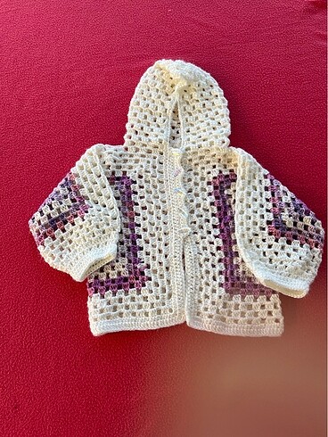 Standart Beden Beden mor Renk Haute Couture Babylady Pinky Cardigan