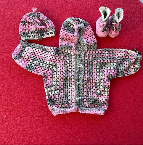 Diğer Haute Couture Babylady Grey Love Cardigan