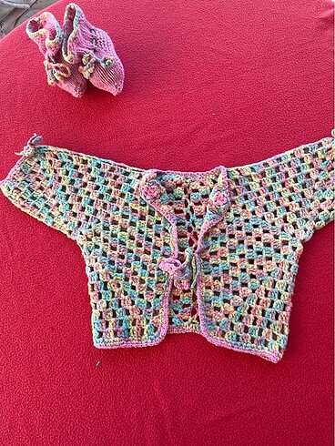 Diğer Haute Couture Babylady BabyPink Cardigan