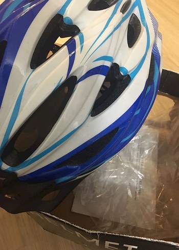 Mavi Biker Stili Motosiklet Kaskı (ayarlanabilir boyut - Görsel 6